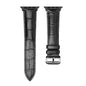 Stylish Leather Strap for Apple iWatch 42/44/45/49mm - Black