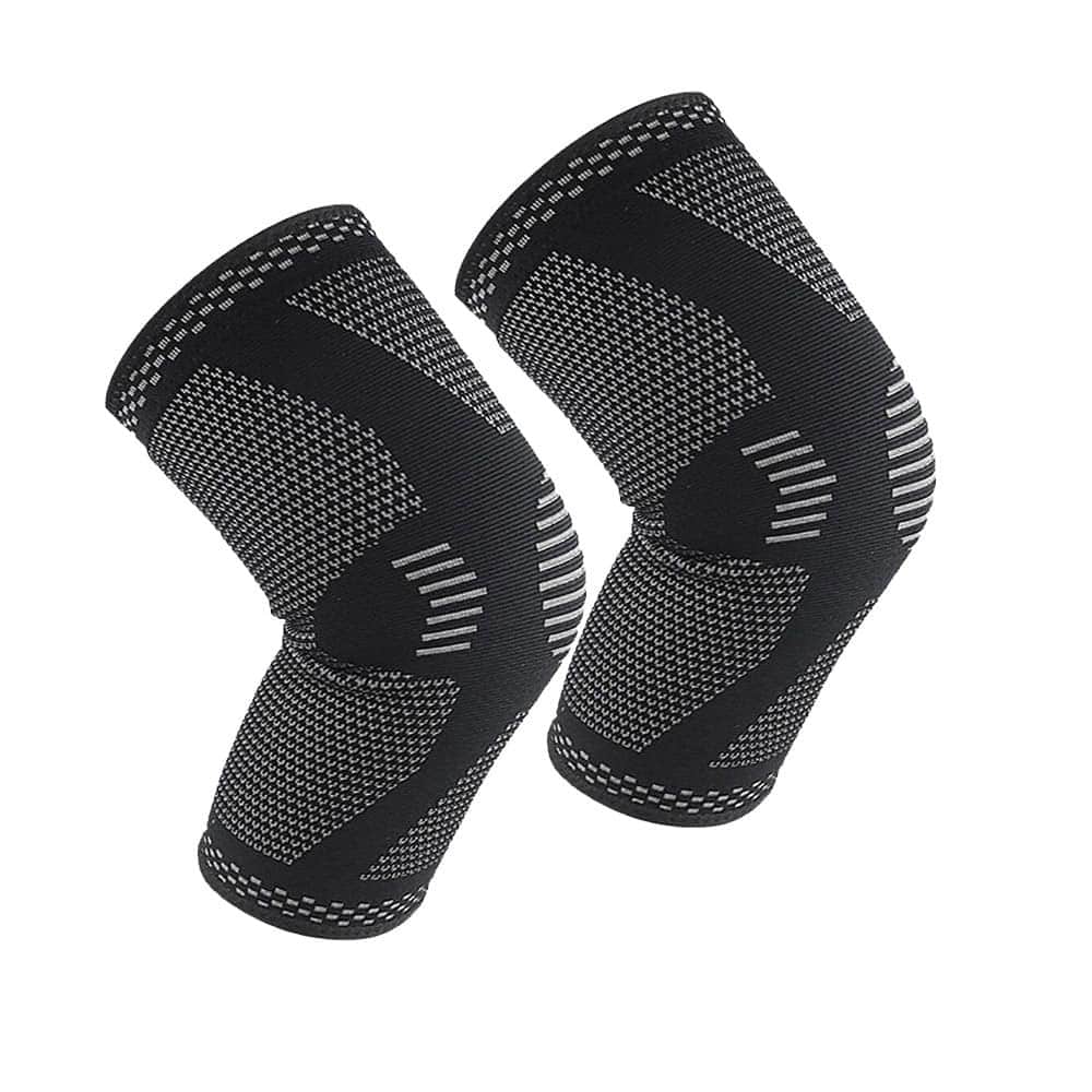 Elastic Sports Knee Compression Support Sleeve - Extra Large x2 Combo