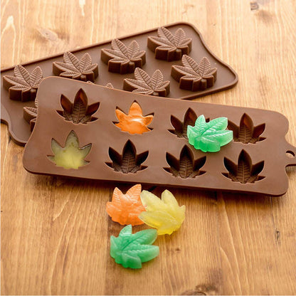 leaf silicone candy mould, 1pc/pack