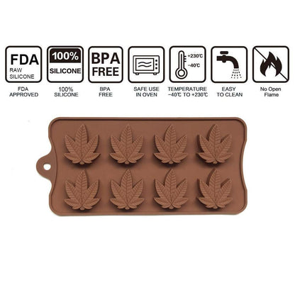 leaf silicone candy mould, 1pc/pack
