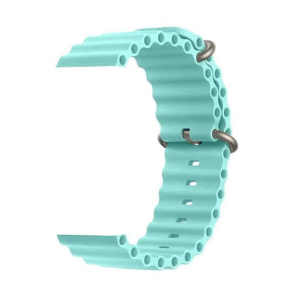Marine Silicone Strap for 42/44/45/49mm Apple Watch - Frost Blue