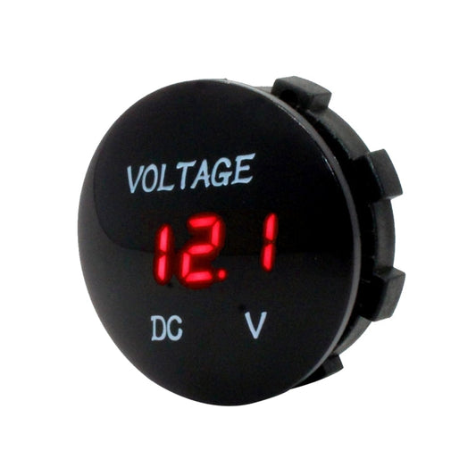 Universal Digital Display Waterproof LED Voltage Meter for DC 12V 24V Car Motorcycle Truck Red
