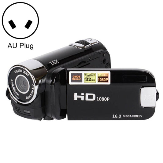 16X Digital Zoom HD 16 Million Pixel Home Travel DV Camera AU Plug Black