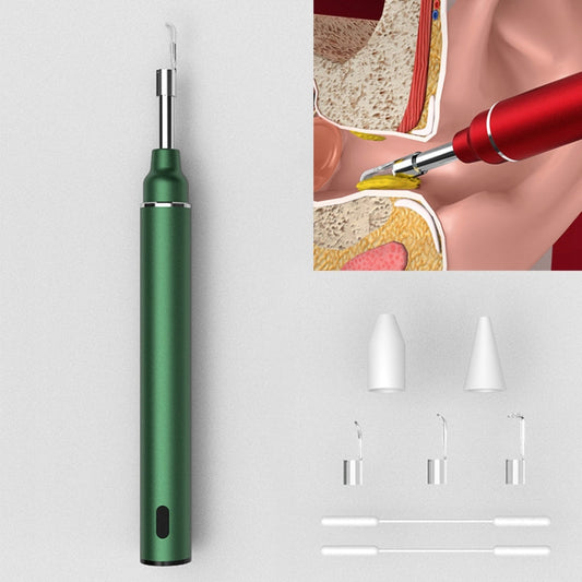 Timesiso P40 2 4G WiFi 3 9mm 5 0MP HD Visual Earpick Digital Endoscope with 6 LED Lights Green