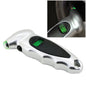 1 4 inch LCD Display Screen Digital Tire Gauge with LED Light Pressure Range 0 100PSI Silver