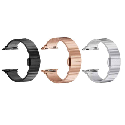 Stainless Steel Strap for 42/44/45/49mm Apple Watch & Tool- Black