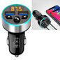 Halo Car MP3 Bluetooth Player Car Charger Car FM Transmitter 3 1A Car Charger Snow Silver