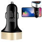 Digital Display PD QC3 0 2 4A Car Charger TYPE C Car Phone Charger Gold