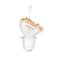 Battery Type Digital Noise Reduction Hearing Aid Elderly Sound Amplifier White Left Ear