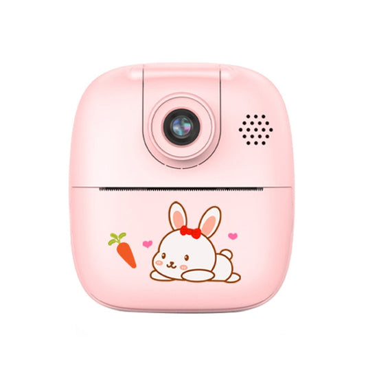 A18 HD Printable Cartoon Kids Digital Camera with Rotating Lens Spec Pink 16G