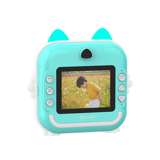 Children Instant Camera Mini Thermal HD Printer Video Photo Digital Camera Spec 32G Blue