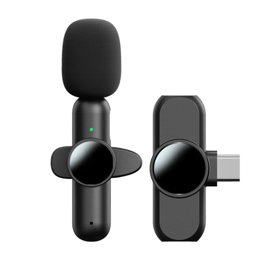 Outdoor Live Radio Lavalier Microphone Bluetooth Miniature Wireless Mics Model Single Microphone Type C Interface