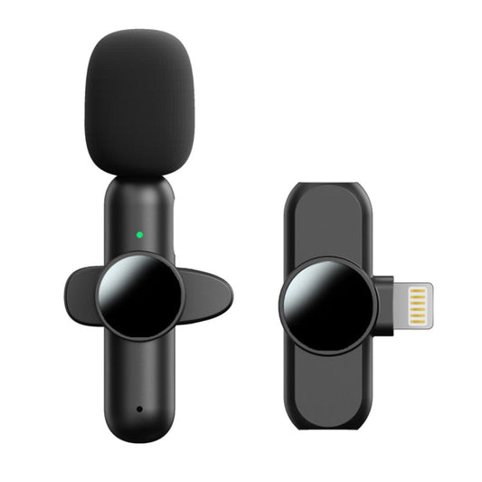 Outdoor Live Radio Lavalier Microphone Bluetooth Miniature Wireless Mics Model Single Microphone 8 Pin Interface
