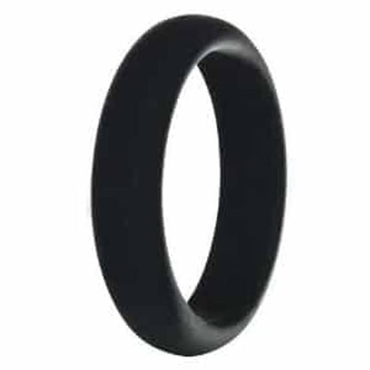Women's Wedding Exercise Silicone Ring - 5mm - Black- O