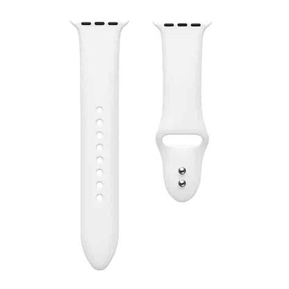 38/40/41mm Apple Watch  Slim Style Silicone Strap - White
