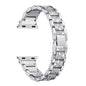 38/40/41mm Apple Watch SE diamond rhinestone strap + tool - Silver